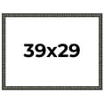 thumbnail image 1 of 39x29 Frame Black-Brown Medieval Solid Wood Picture Frame | 1.5 Inch Moulding Width | Gotham, 1 of 8