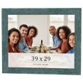 thumbnail image 1 of 39x29 Frame Blue Rustic Barnwood Solid Wood Picture Frame Width 1.25 Inches | Interior Depth 0.5, 1 of 8