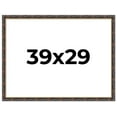 thumbnail image 1 of 39x29 Frame Gold Real Wood Picture Frame Width 1.5 inches | Interior Frame Depth 0.5 inches |, 1 of 8