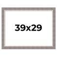 thumbnail image 1 of 39x29 Frame Grey Real Wood Picture Frame Width 2.75 Inches | Interior Frame Depth 0.5 Inches |, 1 of 8