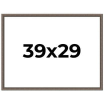 39x29 Frame Silver Real Wood Picture Frame Width 1.25 Inches | Interior Frame Depth 0.5 Inches |