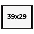 thumbnail image 1 of 39x29 Shadow Box Black Solid Wood Display Picture Frame | 1 Inch Rabbet Depth | | 1.375 Inch, 1 of 4
