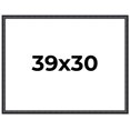 thumbnail image 1 of 39x30 Frame Black Real Wood Picture Frame Width 1.25 inches | Interior Frame Depth 0.5 inches |, 1 of 8