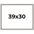 thumbnail image 1 of 39x30 Frame Grey Real Wood Picture Frame Width 1.25 inches | Interior Frame Depth 0.5 inches | Hans, 1 of 8