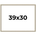 thumbnail image 1 of 39x30 Frame Grey Solid Wood Picture Frame Width 1 Inches | Interior Frame Depth 0.5 Inches |, 1 of 8