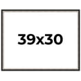 thumbnail image 1 of 39x30 Frame Silver Real Wood Picture Frame Width 1.25 Inches | Interior Frame Depth 0.75 Inches |, 1 of 8