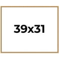 thumbnail image 1 of 39x31 Frame Beaded Gold Solid Wood Picture Frame | 0.75 Inches Moulding Width | Liscio Oro, 1 of 8