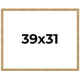 thumbnail image 1 of 39x31 Frame Beige Real Wood Picture Frame Width 1.25 inches | Interior Frame Depth 0.5 inches |, 1 of 8