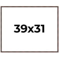 thumbnail image 1 of 39x31 Frame Brown Bamboo with Dark Coffee/Walnut Finish | Solid Wood Picture Frame Width 0.75, 1 of 8