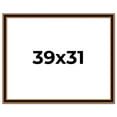 thumbnail image 1 of 39x31 Frame Gold Brown Plein Air Vintage Solid Wood Picture Frame | 1.75 Inches Moulding Width |, 1 of 8