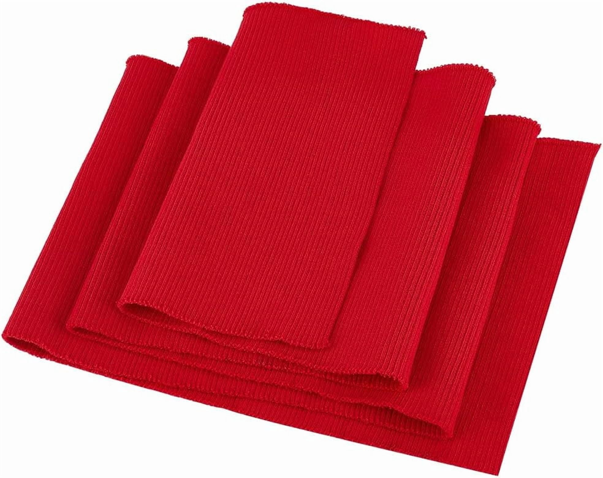 Polyester Rib Cuff 39x6.9 Inch Knitted Rib Fabric Dark Red Rib Cuff Fabric Polyester ...