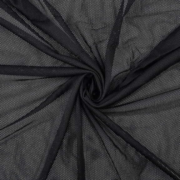39x63 Inch Black Stretchy Netting Elastic Mesh Liner Cloth Net Fishnet Soft Breathable Rhombic Hole Material See Through Polyester Fabric