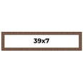 thumbnail image 1 of 39x7 Dark Brown Bamboo Real Wood Picture Frame Width 1.5 inches | Interior Frame Depth 0.5 inches |, 1 of 8