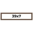 thumbnail image 1 of 39x7 Frame Brown Farmhouse Solid Wood Picture Frame Width 1.5 Inches | Interior Frame Depth 0.5, 1 of 8