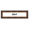 thumbnail image 1 of 39x7 Frame Brown Walnut Gold Ornate Trim Solid Wood Plein Air Picture Frame | 3 Inch Moulding Width, 1 of 8
