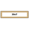 thumbnail image 1 of 39x7 Frame Gold Plein Aire Solid Wood Picture Frame Width 2 Inches | Interior Frame Depth 0.5, 1 of 8