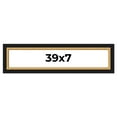 thumbnail image 1 of 39x7 Frame Gold Real Wood Picture Frame Width 2.25 Inches | Interior Frame Depth 0.5 Inches |, 1 of 8