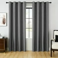 thumbnail image 1 of 39x78 Inch Curtain Panel Pair - Elegant Stackable Curtain Set, Round Hole Curtains for Bedroom, Living Room & Home, Light-Filtering Curtains for Window Decor & Privacy, 1 of 6