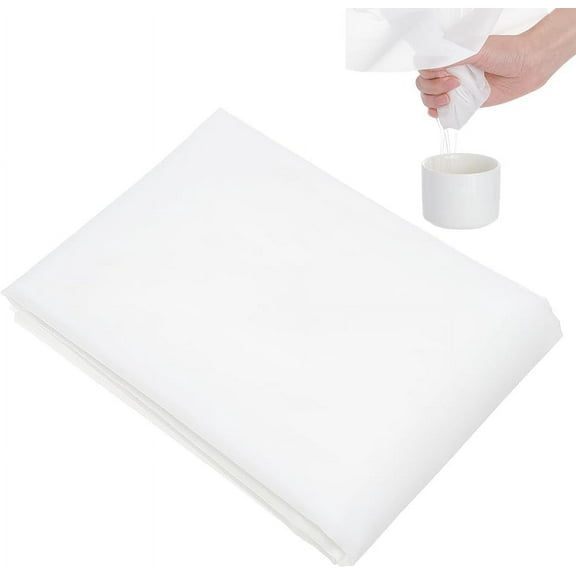 39x78 Inch Fine Nylon Fabric 250 Mesh White Mesh Filter Woven Net Paint Filter Cloth for Paint Home Brewing 0.1mm Thick diy