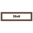 thumbnail image 1 of 39x8 Copper and Brown Real Wood Picture Frame Width 2 inches | Interior Frame Depth 0.5 inches |, 1 of 8