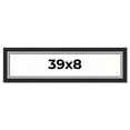 thumbnail image 1 of 39x8 Frame Black Real Wood Picture Frame Width 2.25 Inches | Interior Frame Depth 0.5 Inches |, 1 of 8
