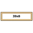 thumbnail image 1 of 39x8 Frame Gold Plein Aire Solid Wood Picture Frame Width 2 Inches | Interior Frame Depth 0.5, 1 of 8