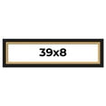 thumbnail image 1 of 39x8 Frame Gold Real Wood Picture Frame Width 2.25 Inches | Interior Frame Depth 0.5 Inches |, 1 of 8