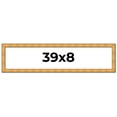thumbnail image 1 of 39x8 Frame Gold Rustic Solid Wood Picture Frame | 1.25 Inch Wide Moulding | Rustique Gold, 1 of 8