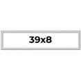 thumbnail image 1 of 39x8 Frame Silver Inner Slope Bevel Picture Frame | 1 Inch Moulding Width | 0.75 Inch Rabbet Depth, 1 of 8