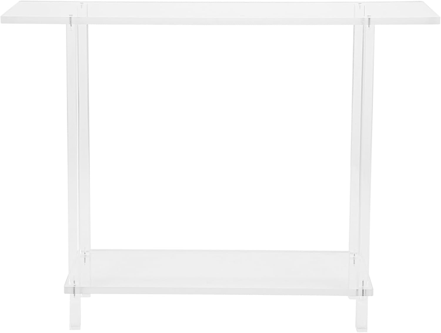 39x8x31.5in Acrylic Clear Narrow Console Table, Small Entryway Table ...