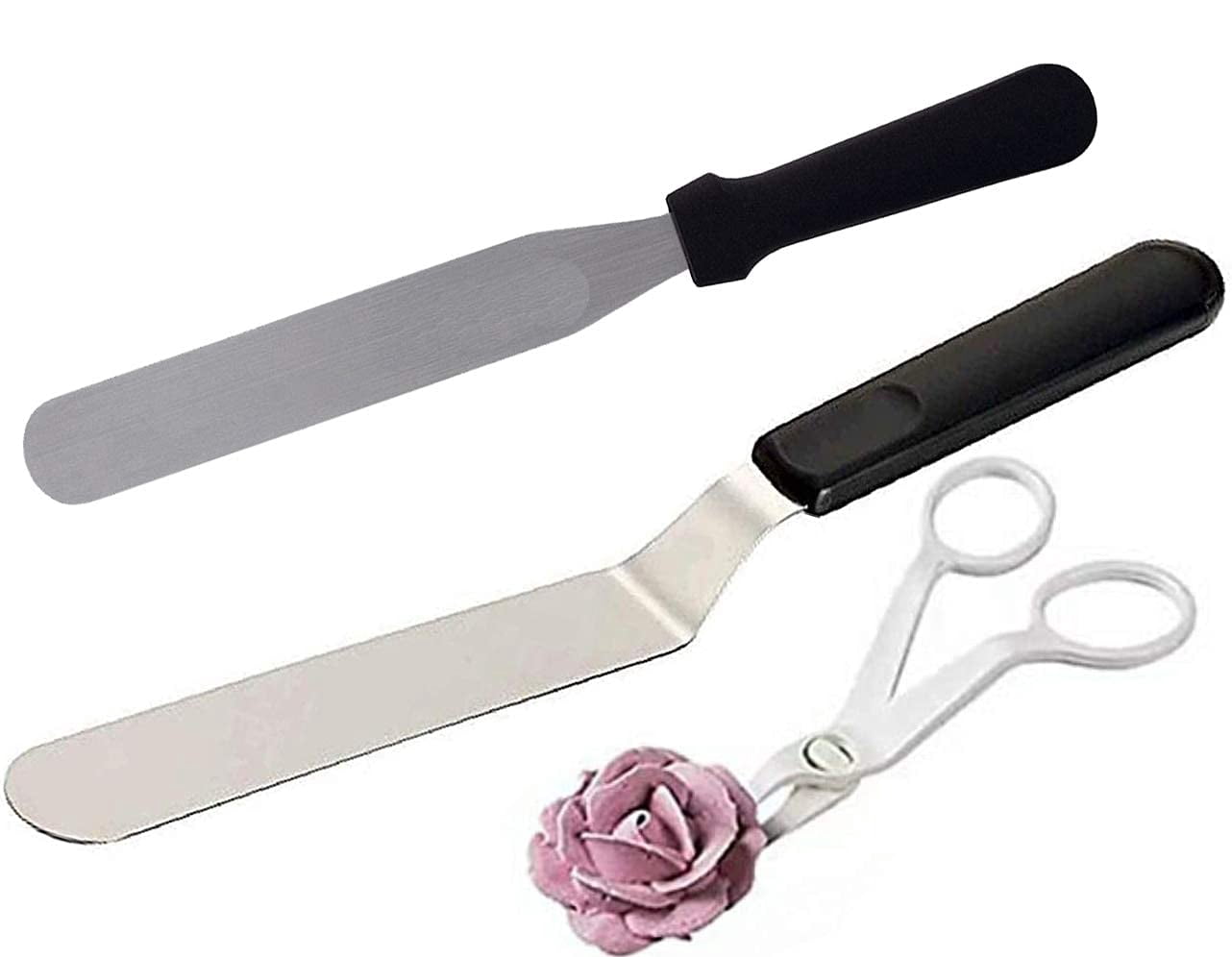 3A Featuretail Combo of Stainless Steel Angular 8 Inch Cake Palette ...