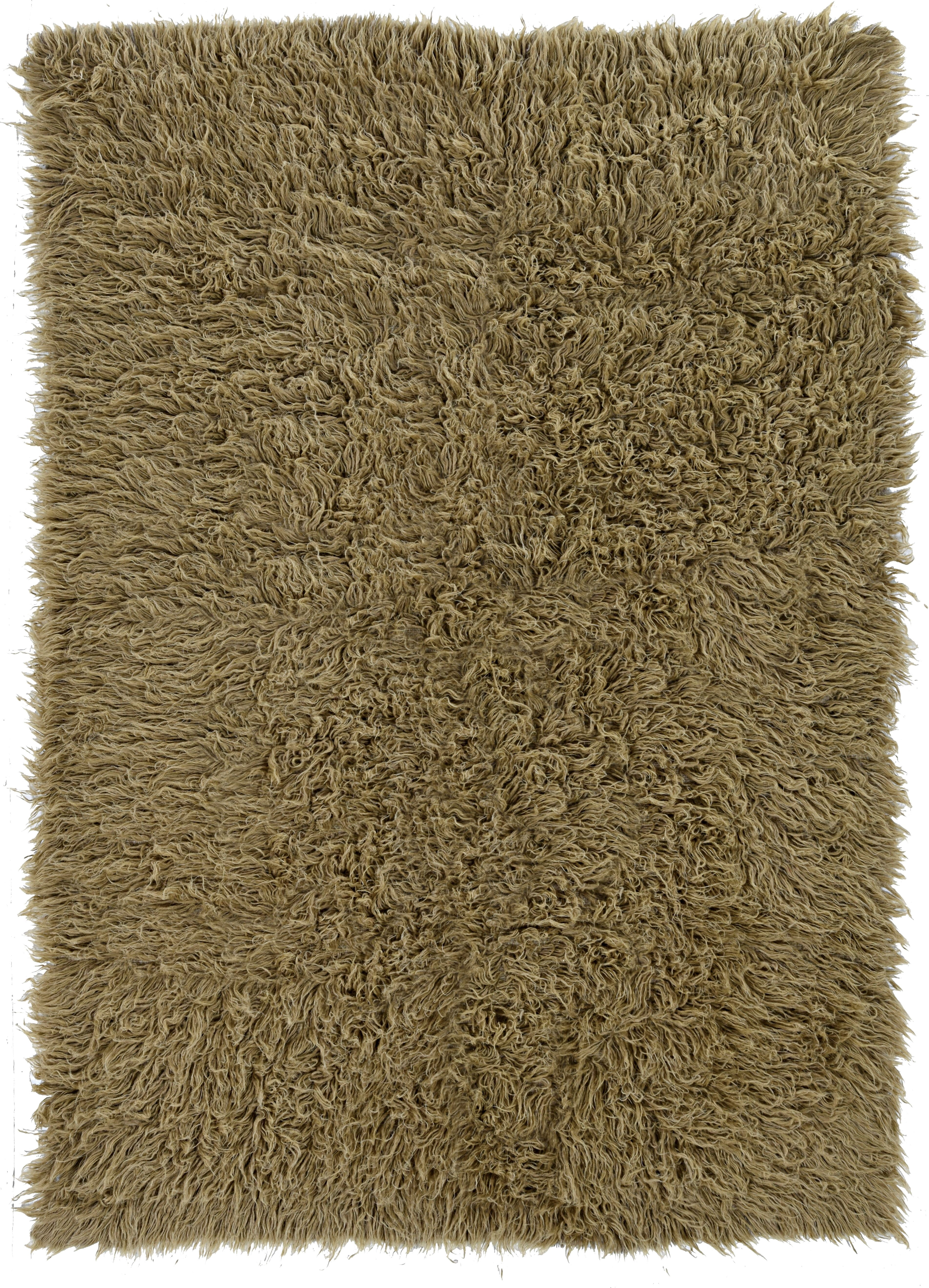 3A Flokati Rug 2000Gr Mushroom 3x5 Hand Woven 100% Zealand Wool