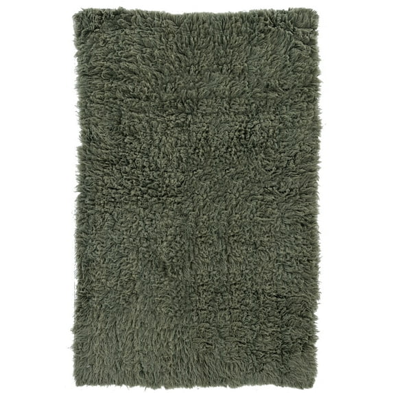 3A Flokati Rug 2000Gr Olive 9x12 Hand Woven Zealand Wool Authentic