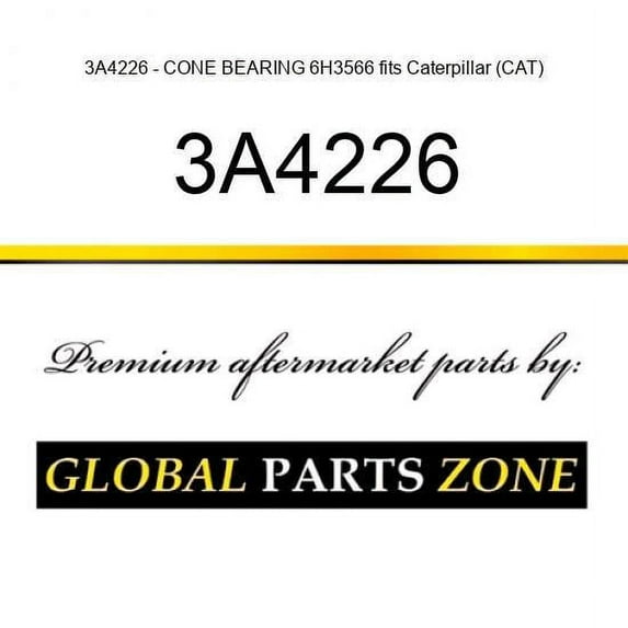 3A4226 - CONE BEARING 6H3566 fits Caterpillar (CAT)