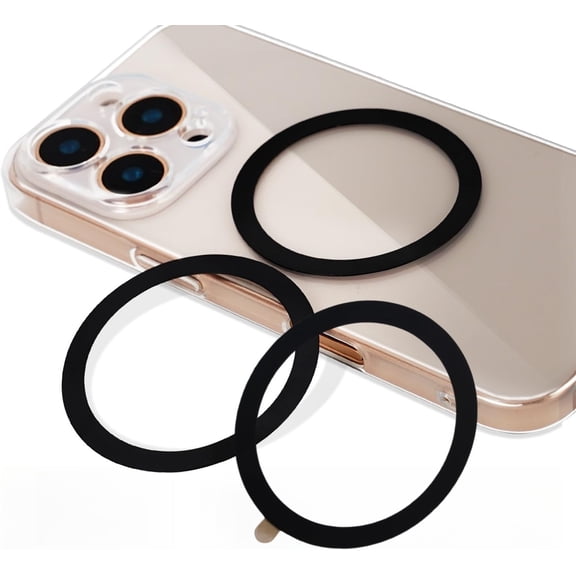 3Black for MagSafe Ring Sticker,Universal Metal Ring Compatible with MagSafe Accessories,for Phone/Samsung/Google Phone Case,Work with Magnetic Wireless Charger/Wallet/Car Mount/Ring Holder