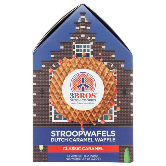 3Bros Stroopwafel Classic Caramel 12.7 oz (Pack of 6)