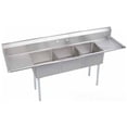 thumbnail image 1 of Elkay SE3C18X18 - 2 - 18X Stainless Steel Super Economy Sink With 3 Compartment And 18 inch Left And Right Drainboards, 1 of 1