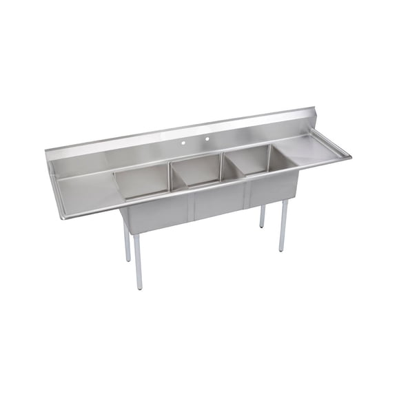 3C Sink, 24X24X12 B, L&R 24 DB, 18/300