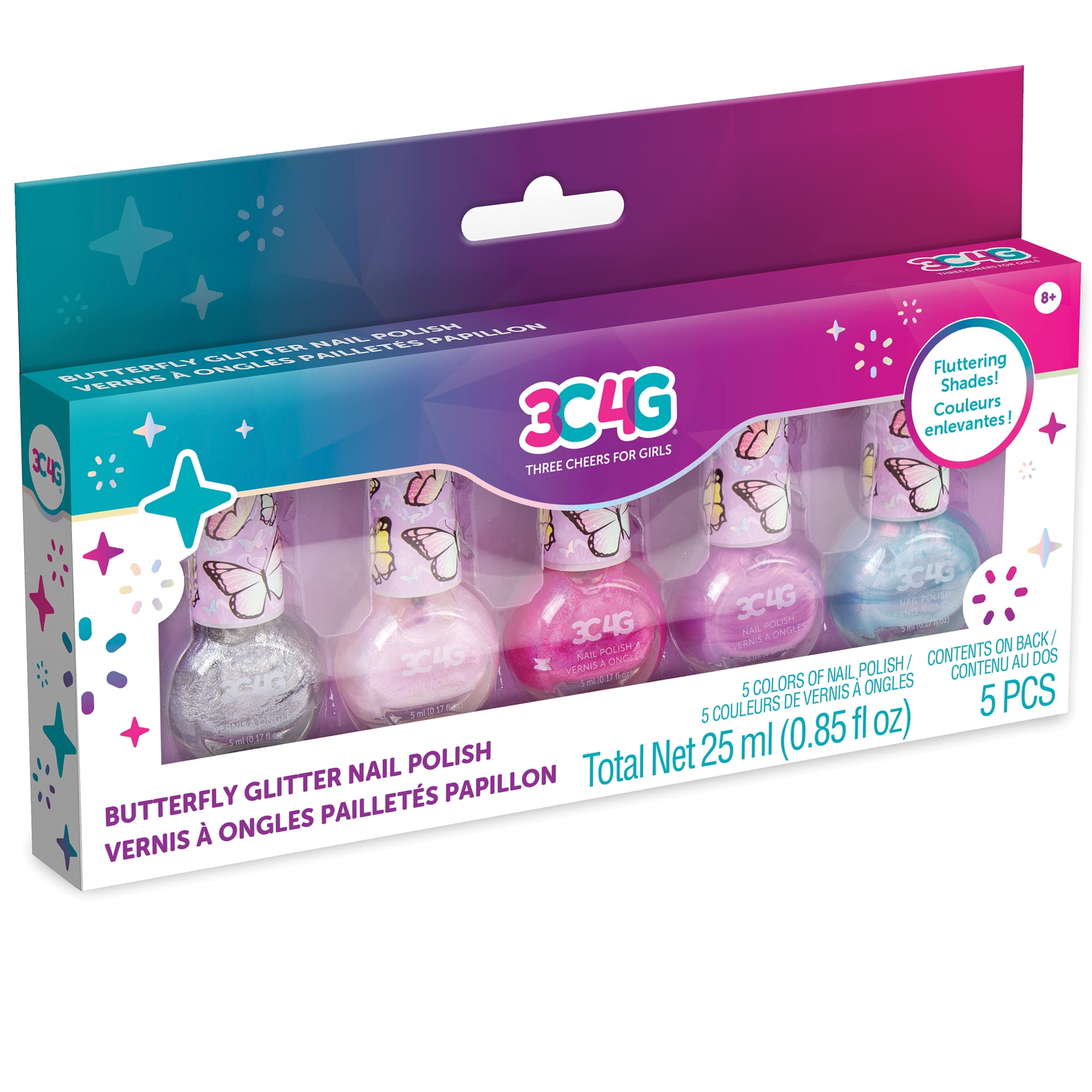 Piggy Paint Girls Nail Polish, 100% Non-toxic Safe, Cruelty-free Low Odor  for Kids, Party Hearty Gift Set - Walmart.com