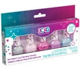 3C4G Butterfly Glitter Nail Polish Set 5 Bottles, Make It Real
