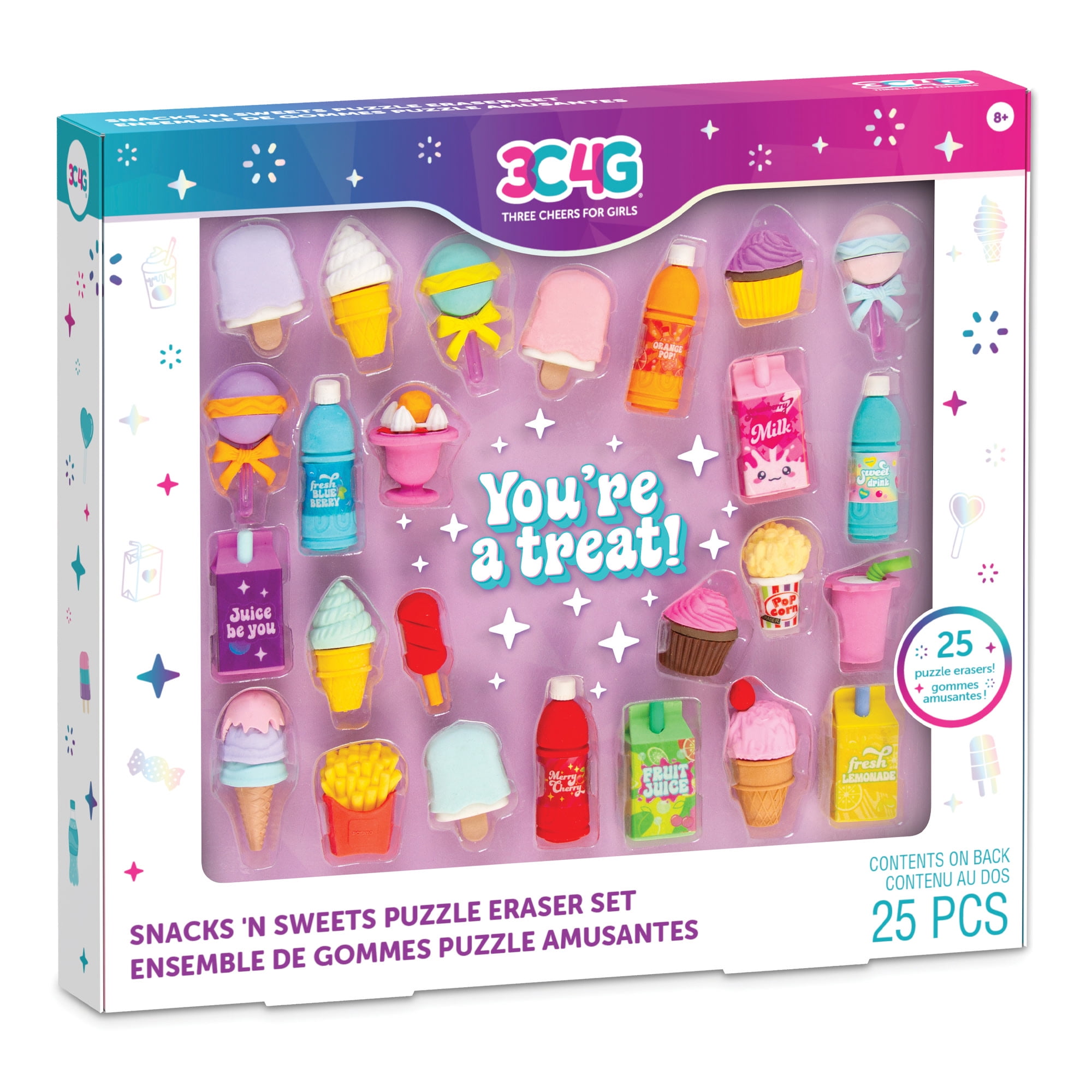 kidsあれこれセット 3C4G: Snacks 'N Sweets Puzzle Eraser Set - Walmart.com