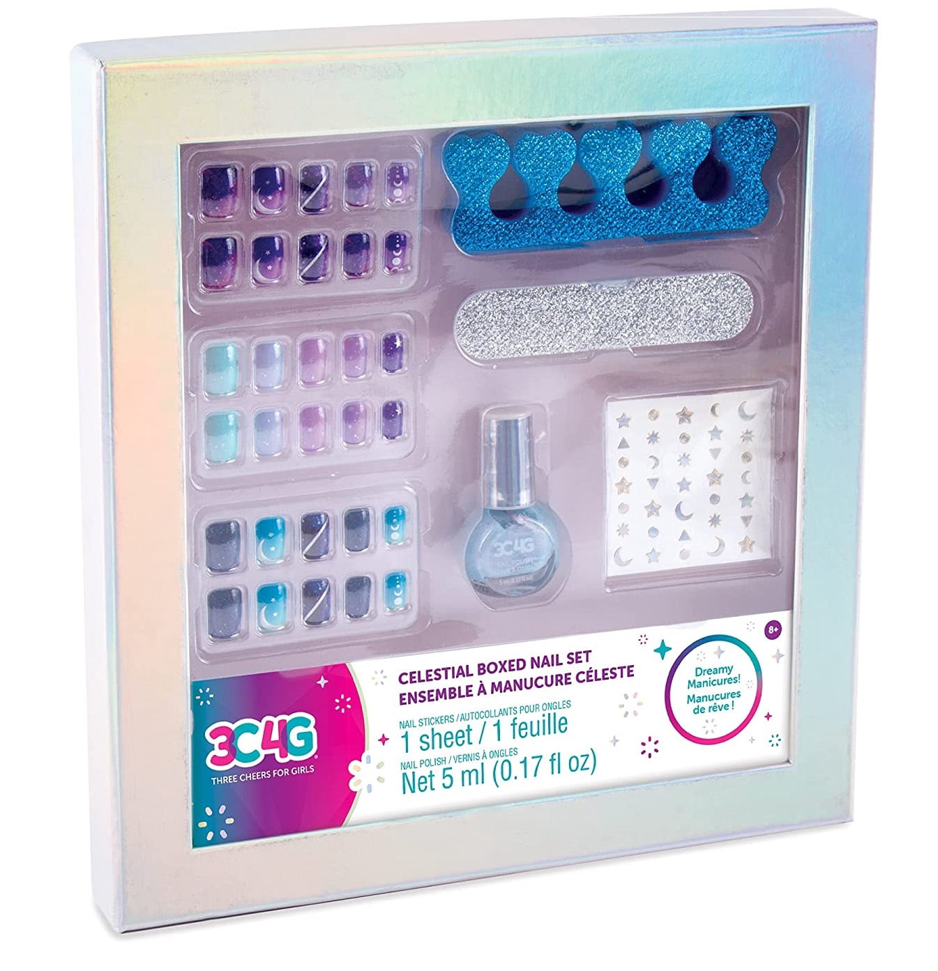 nmixx counting stars ラキドロ へウォン 3枚セット 3C4G Three Cheers For Girls Celestial Boxed Nail Set - Walmart.com