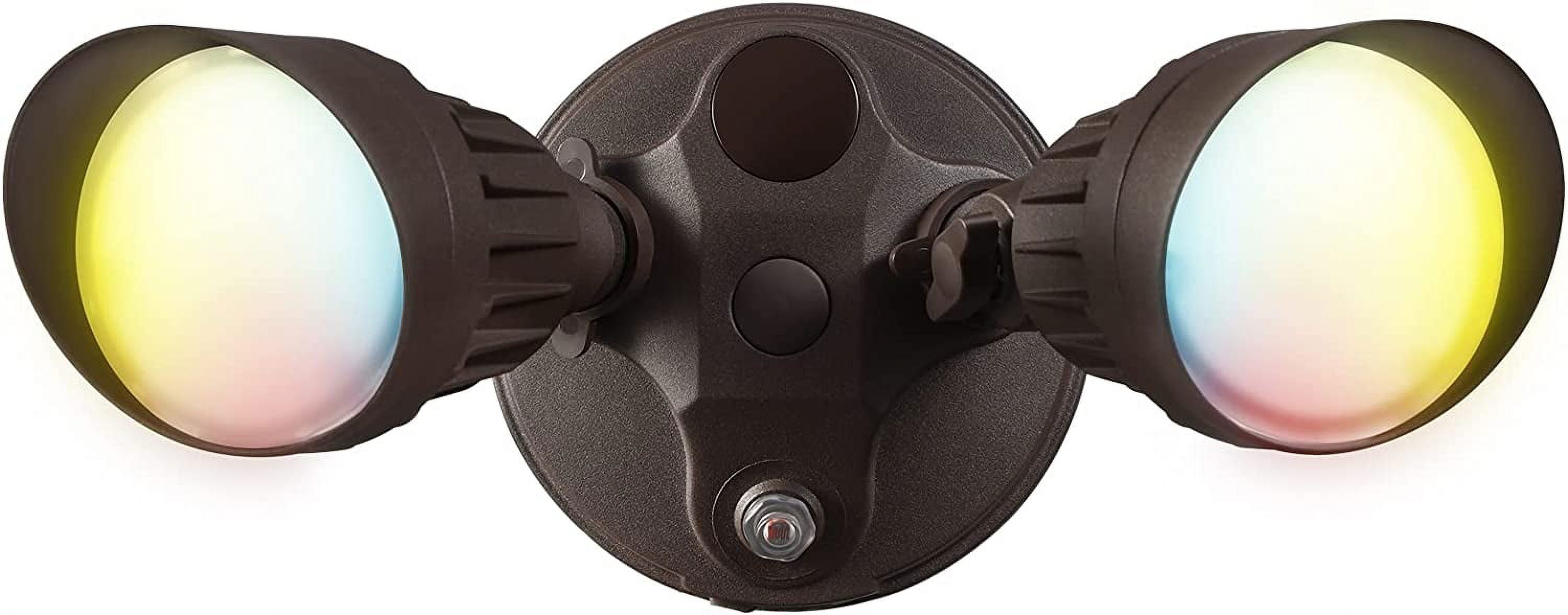 3CCT Dusk to Dawn LED Security Lights, Adjustable DualHead Flood Light