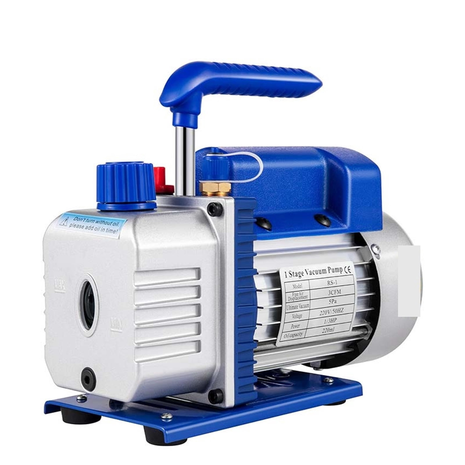 3CFM 1/3HP Refrigerant Rotary Vane Vacuum Pump A/C Vacuum Evacuation Pump Electric Air Vacuum Pump Cooling Systems ,Outstanding Oil Inlet System
