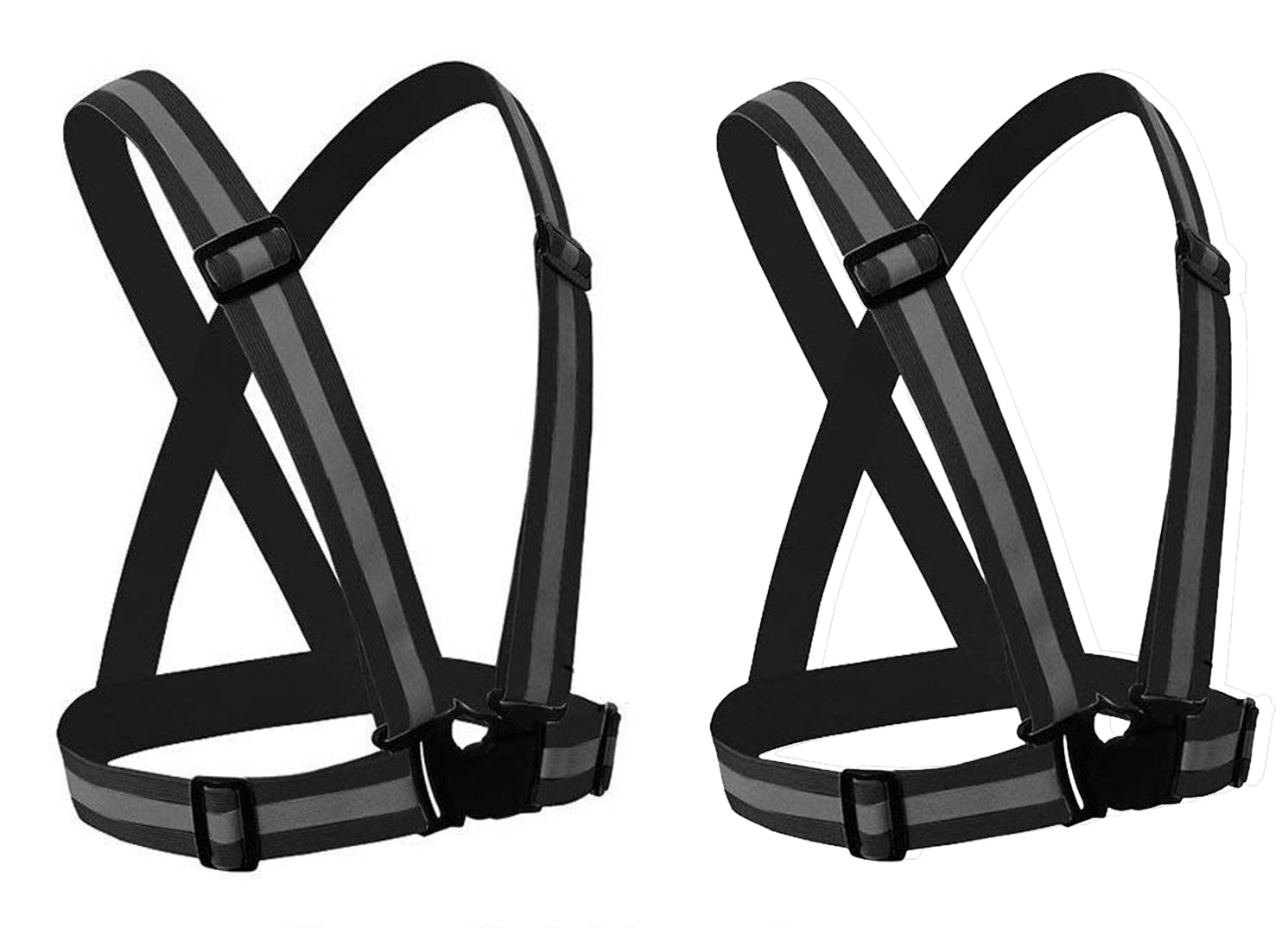 3CSVSP8150 Black Adjustable Safety Suspenders / Harness 2pcs