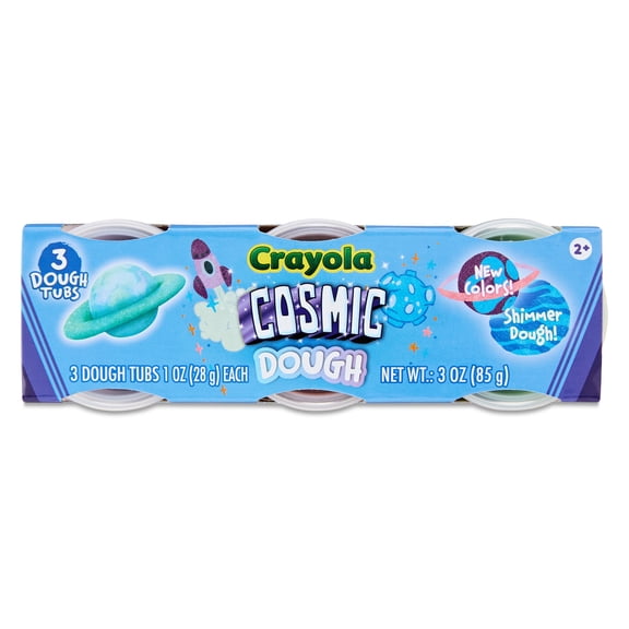 Crayola Silly Scents Cosmic Dough 3 Pack, 1oz Tubs