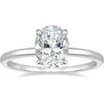 thumbnail image 1 of 3CT 925 Sterling Silver Engagement Rings Oval Cut Solitaire Cubic Zirconia CZ Wedding Promise Rings for Her Wedding Bands for Women Size 3-11, 1 of 13