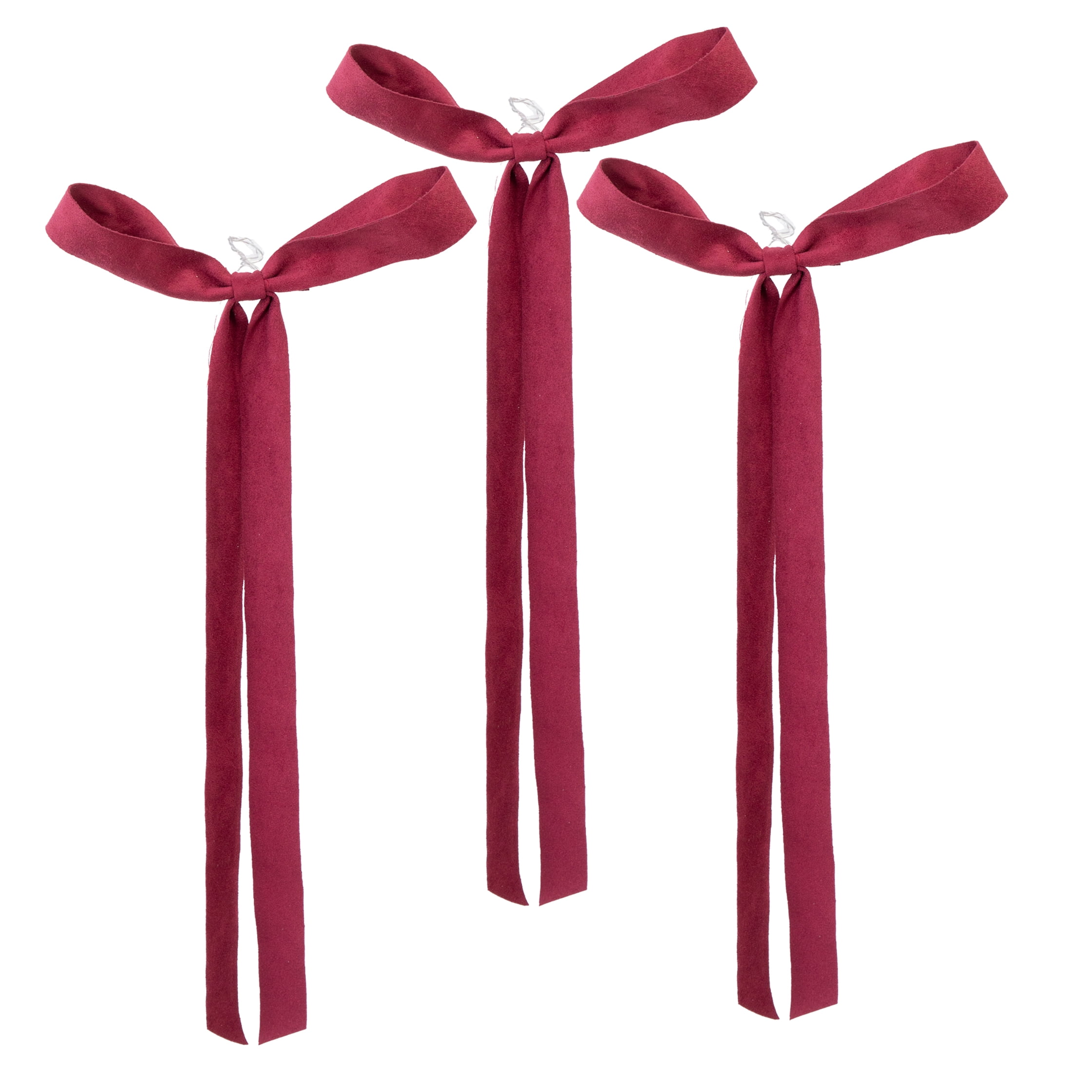 My Texas House Red Decorative Christmas Bows, 17", 3 Count