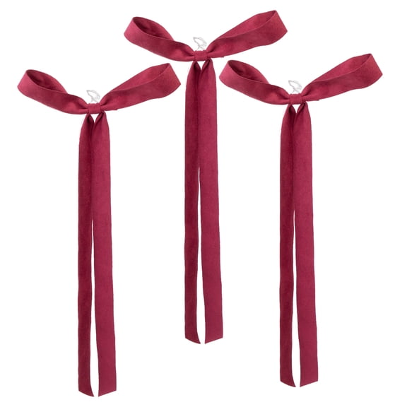 My Texas House Red Decorative Christmas Bows, 17", 3 Count