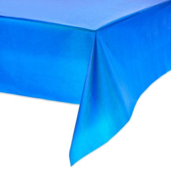 Rectangular 54" x 84" Navy Plastic Table Covers, 3 Count, by Way To Celebrate